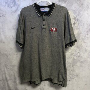 San Francisco 49ers Polo Shirt Reebok Pro Line Mens XL 24.5x28 NFL Football